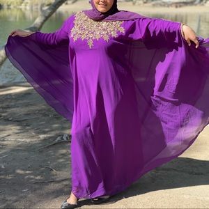 Purple Kaftan Dress